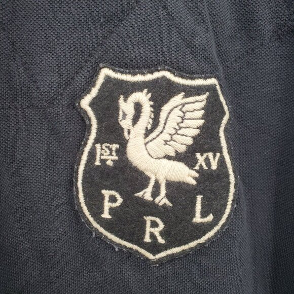 Polo Ralph Lauren Patchwork Polo Shirt Top Men Size XXL Vintage Short Sleeve - Picture 6 of 12
